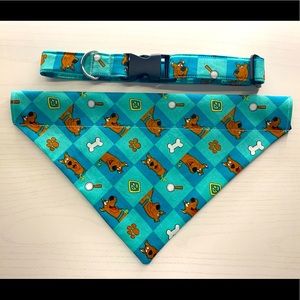Scooby bandana and collar set